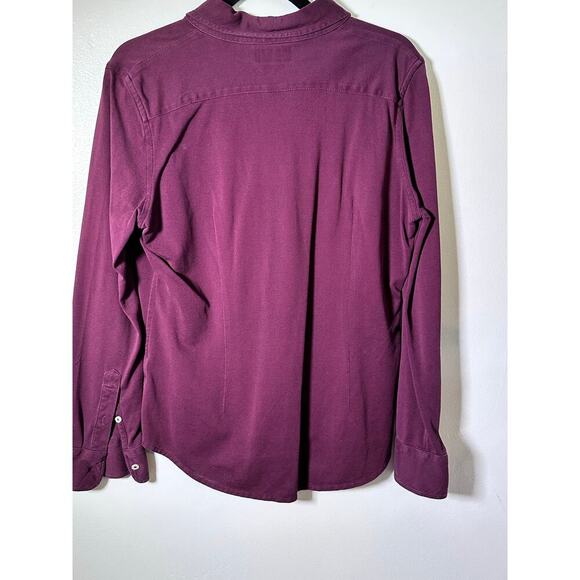 Ralph Lauren Men’s Purple Long Sleeve Knit Oxford Button Down Shirt Size XL - Picture 3 of 8